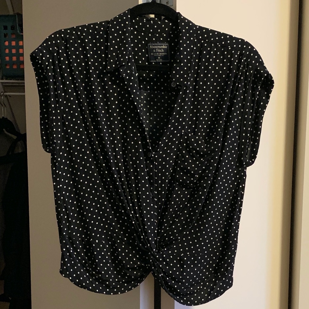 Abercrombie knot-front shirt
